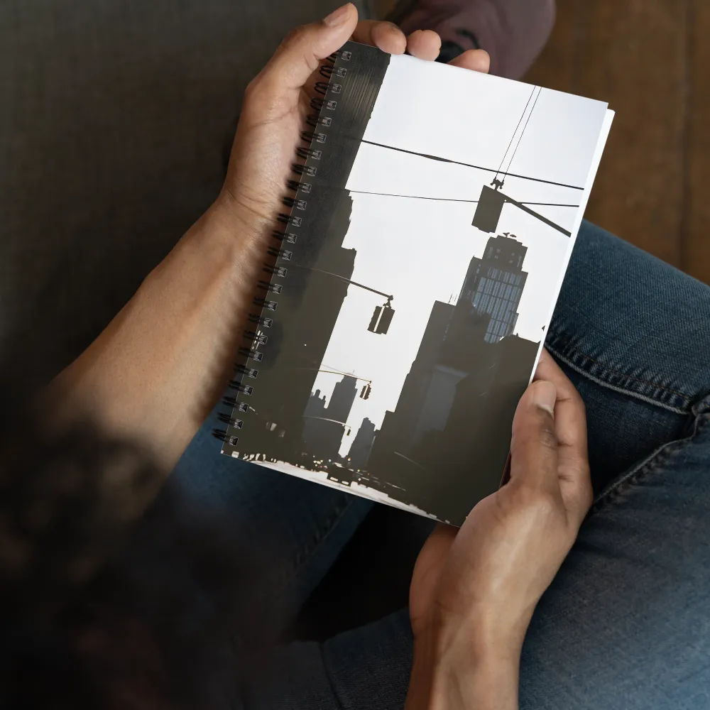 Cityscape Silhouette 
 Spiral Notebook | 140 pages