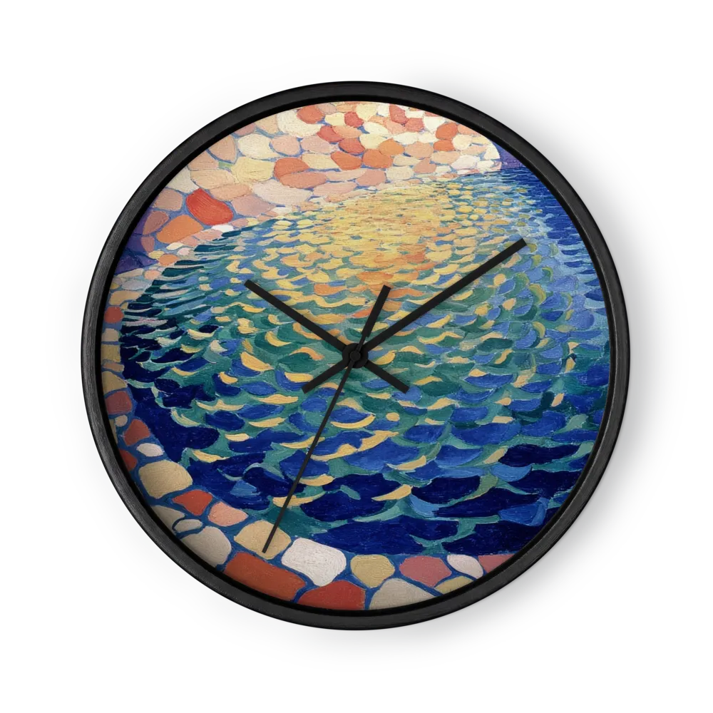 Mosaic Water and Bridge | Wall Clock