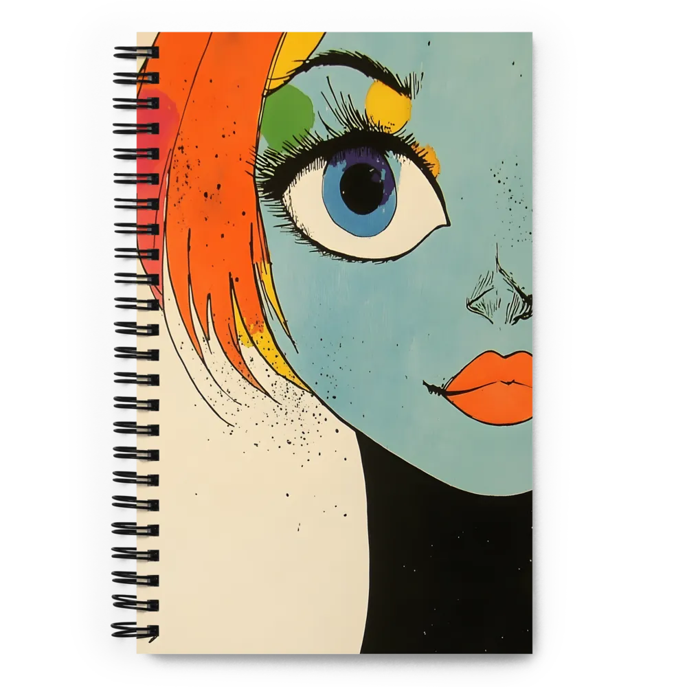 Vibrant Pop Art Gaze 
 Spiral Notebook | 140 pages
