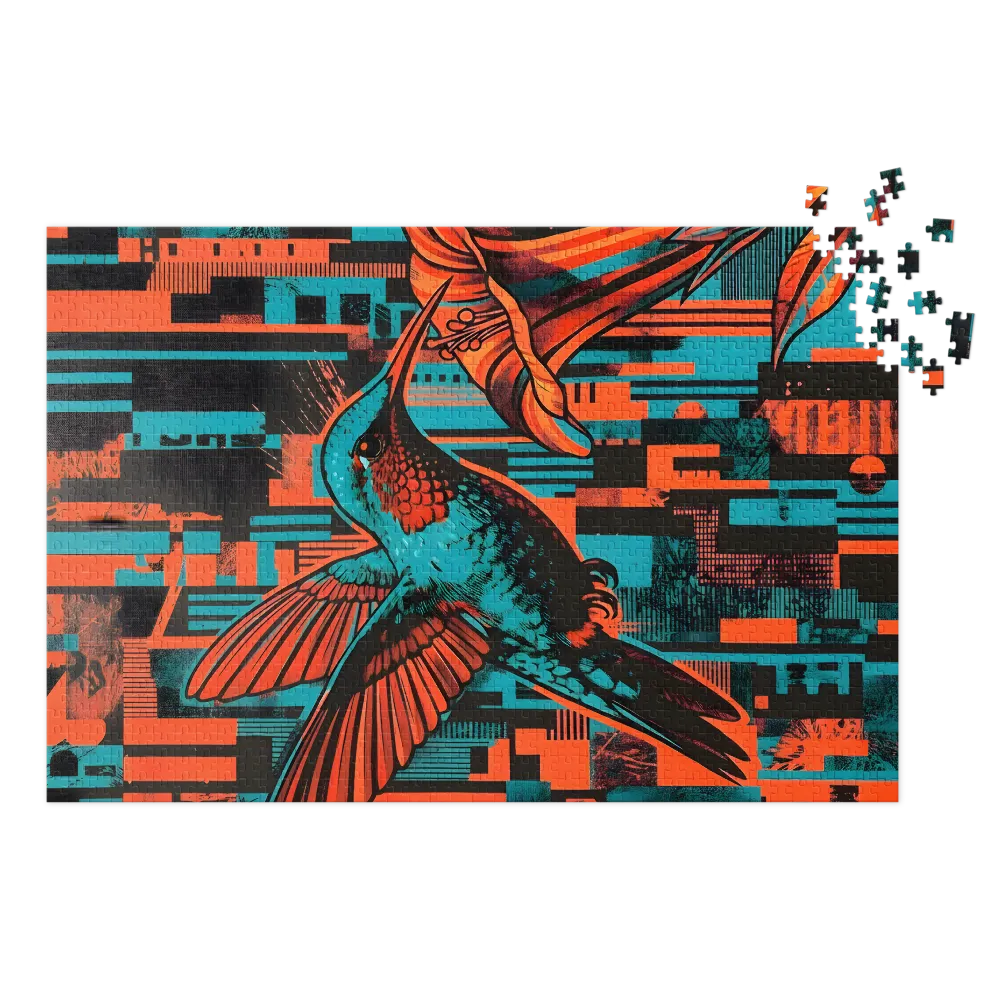 Hummingbird Screenprint | Jigsaw Puzzles