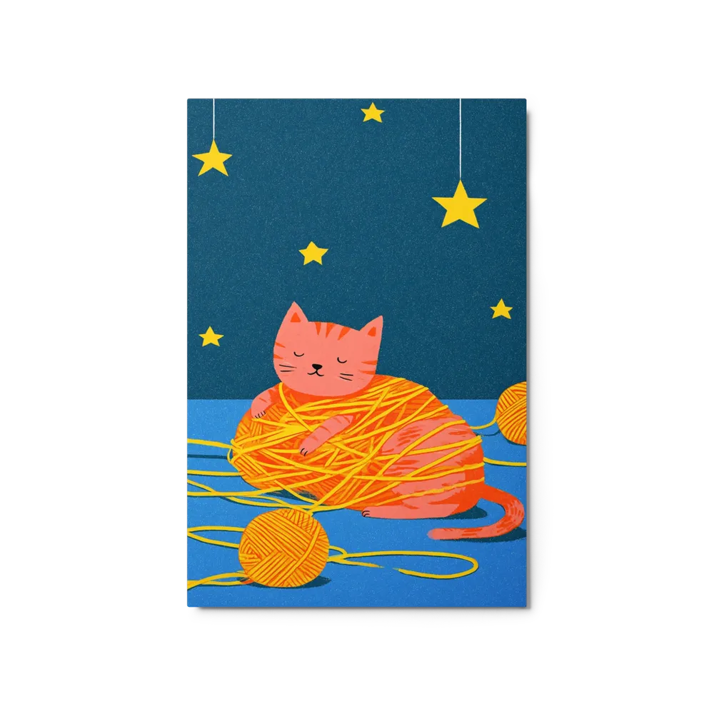 Cozy Yarn Cat | Art Print