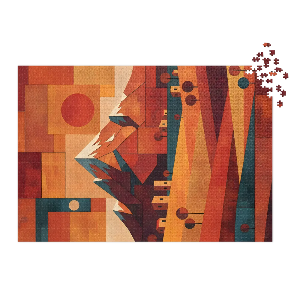 Abstract Mountainscape