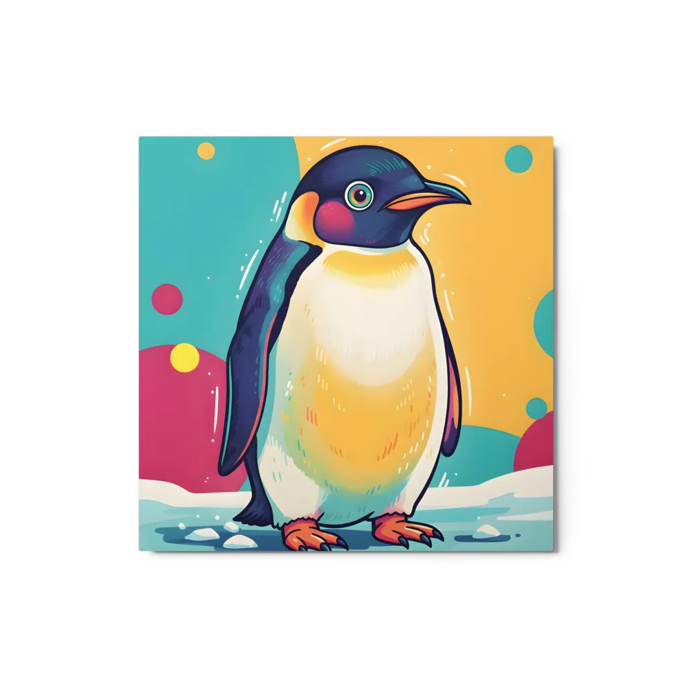 Colorful Penguin 
 Canvas | 8″x 8″