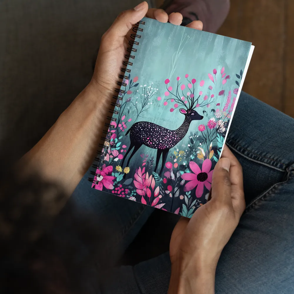 Whimsical Forest Stag 
 Spiral Notebook | 140 pages