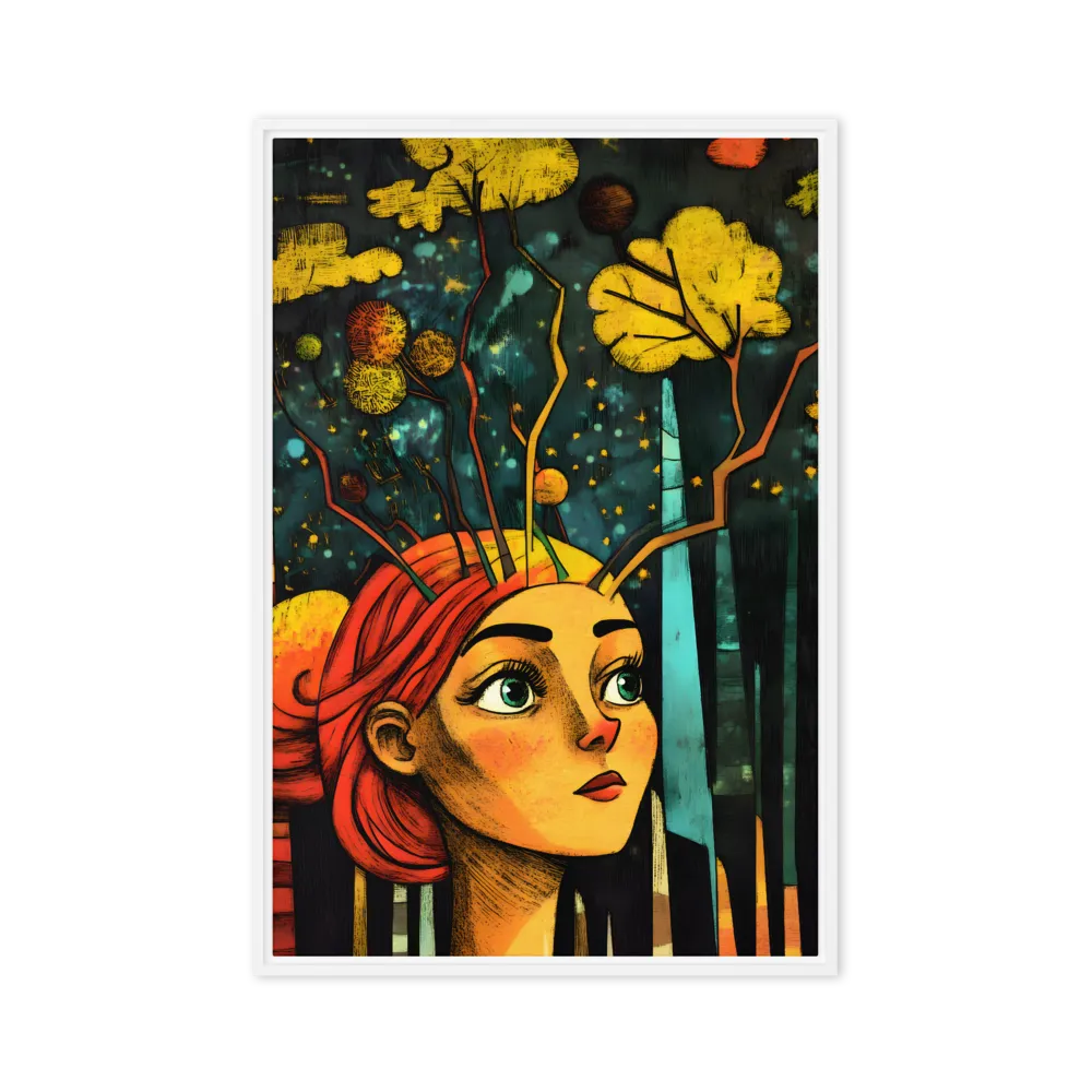 The Forest Dreamer 
 Canvas with White Frame