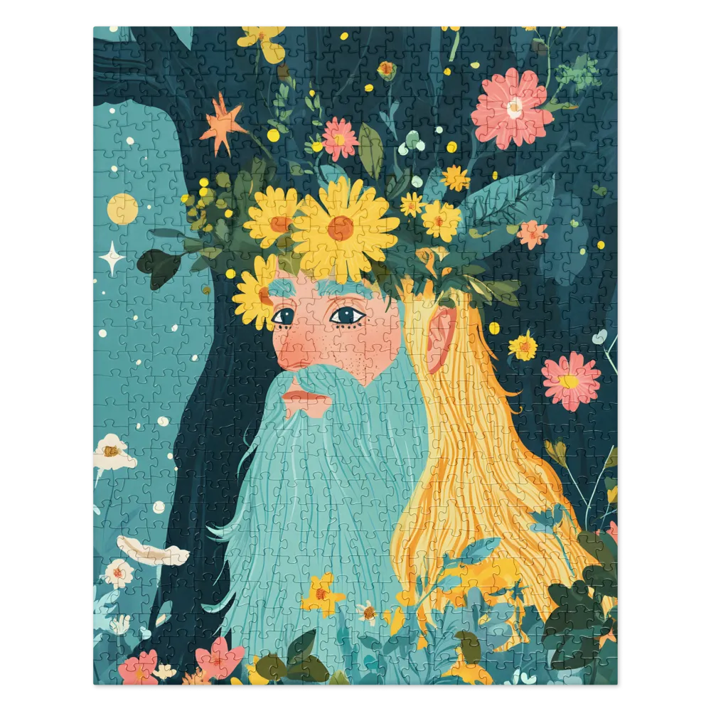 The Forest Guardian's Bloom 
 Jigsaw Puzzle in Tin Box