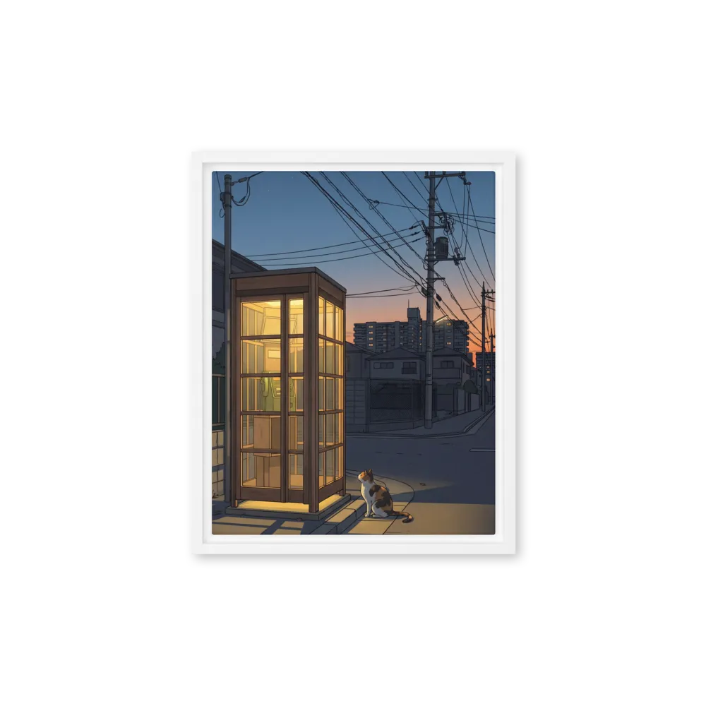 Tranquil Japanese Dusk 
 Poster with Black Frame | 20″x 30″
