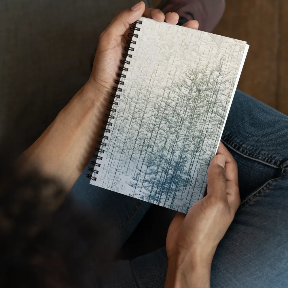 Winter's Abstract Canopy 
 Spiral Notebook | 140 pages