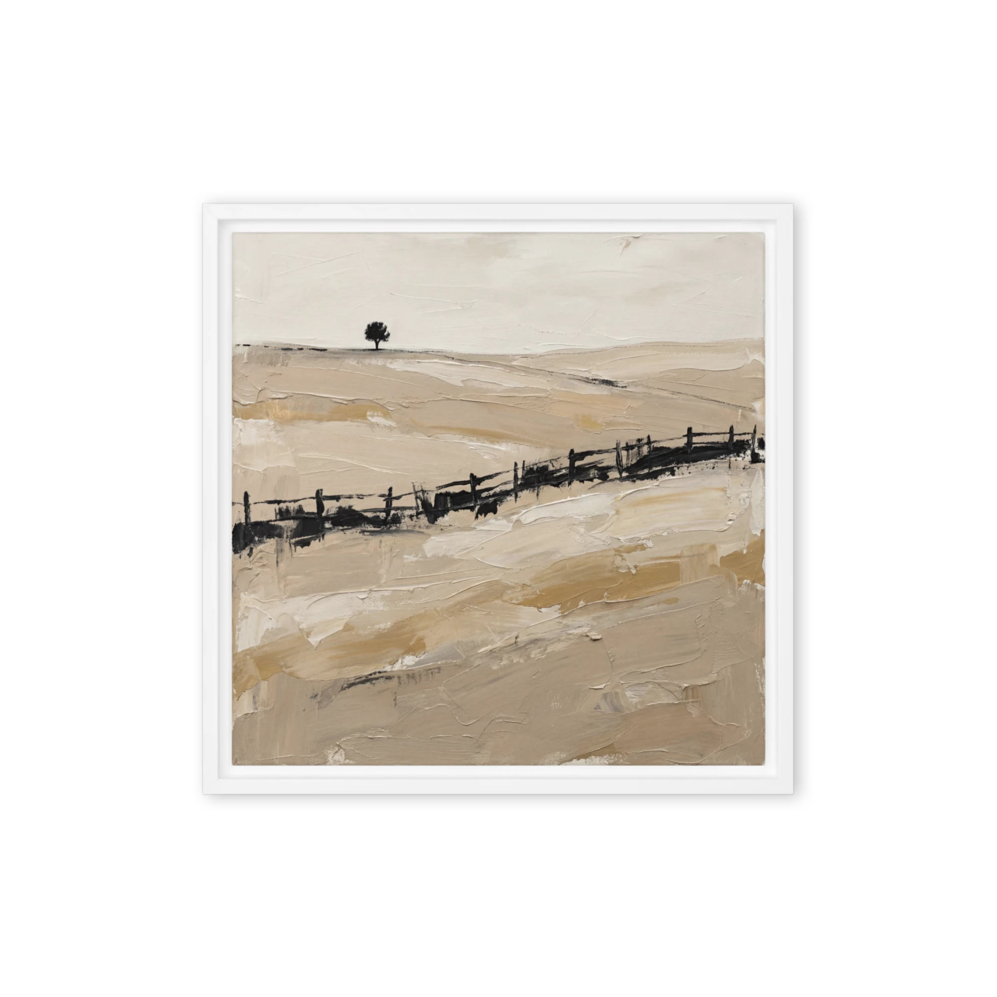 Serene Textured Horizon | Art Print