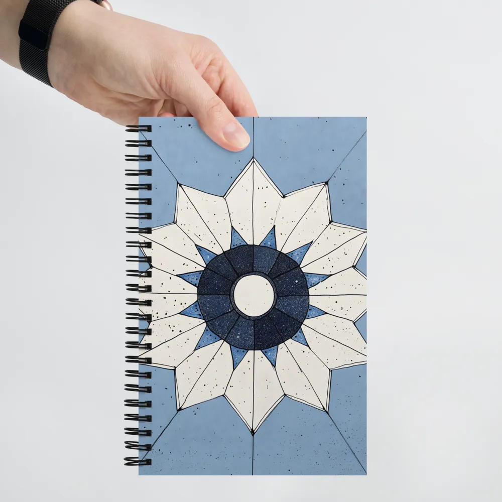 Celestial Bloom Geometry 
 Spiral Notebook | 140 pages
