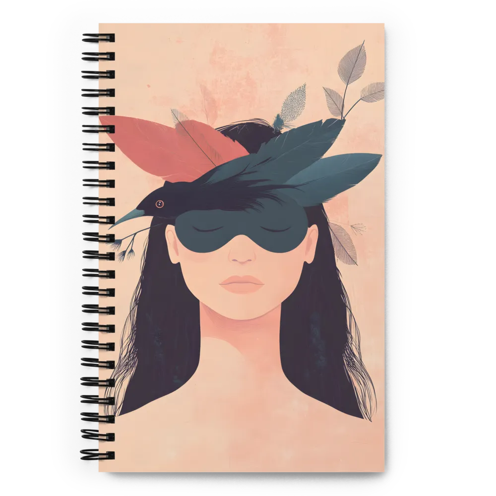 Enigmatic Bird Mask 
 Spiral Notebook | 140 pages