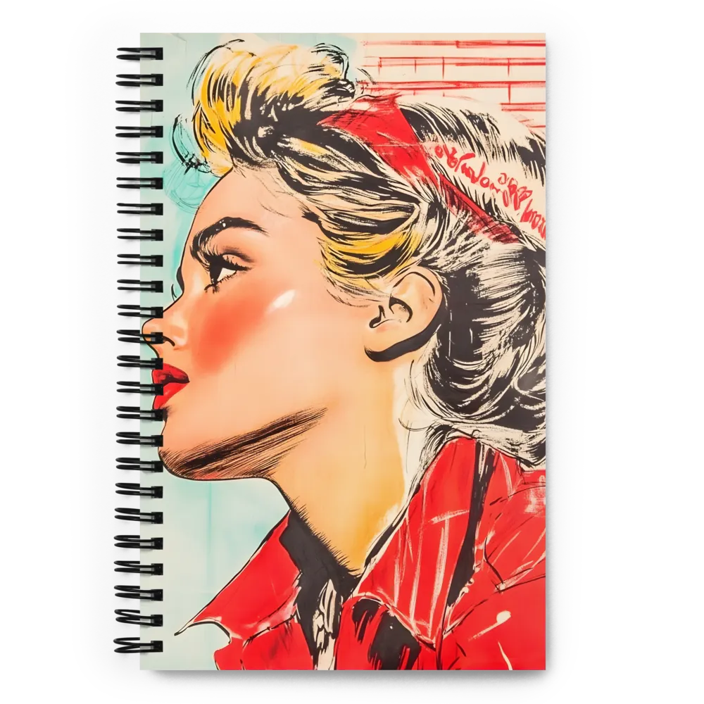 Pop Art Woman 
 Spiral Notebook | 140 pages
