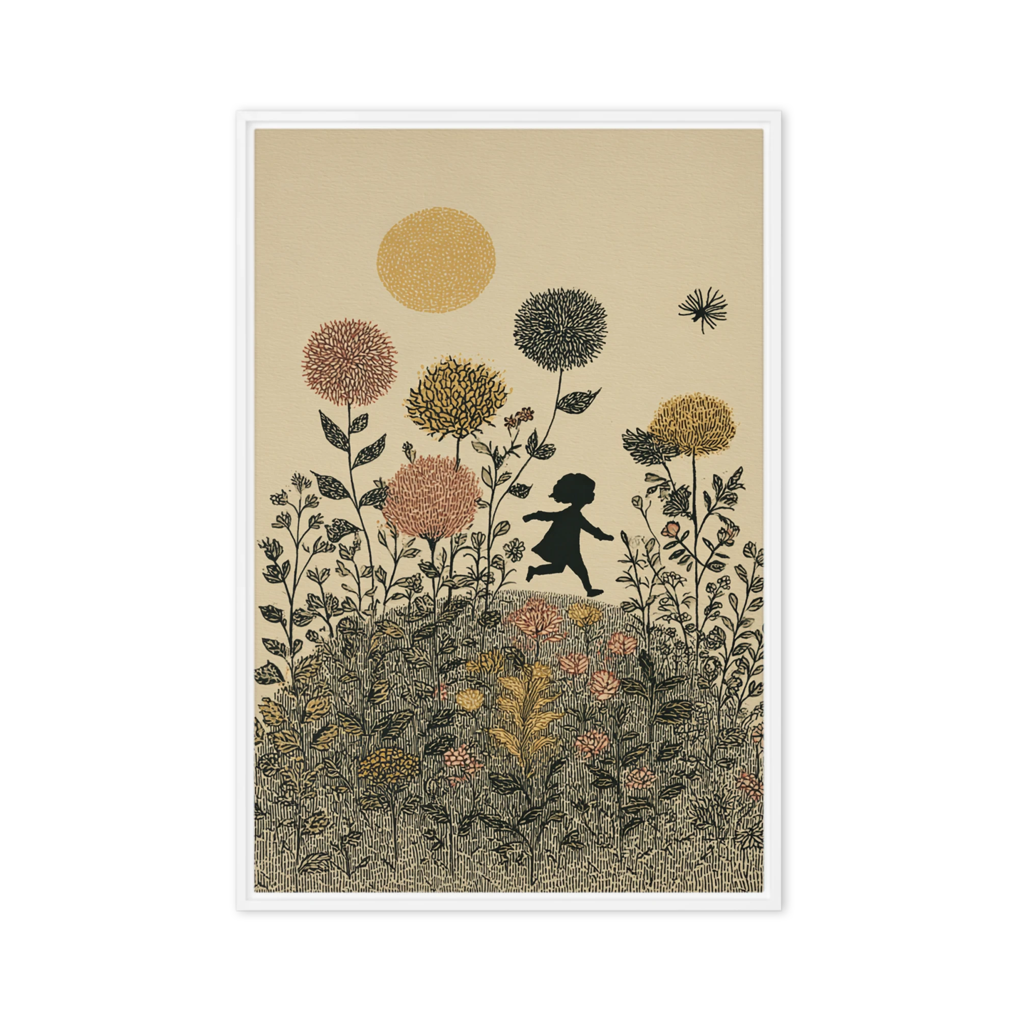 Running Through Wildflowers | Art Print