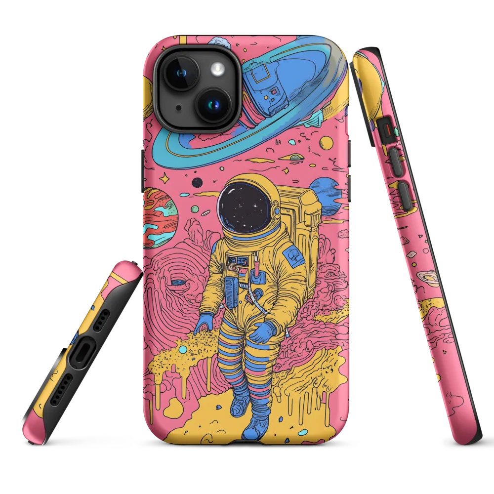 Colorful Astronaut in Space | Phone Case