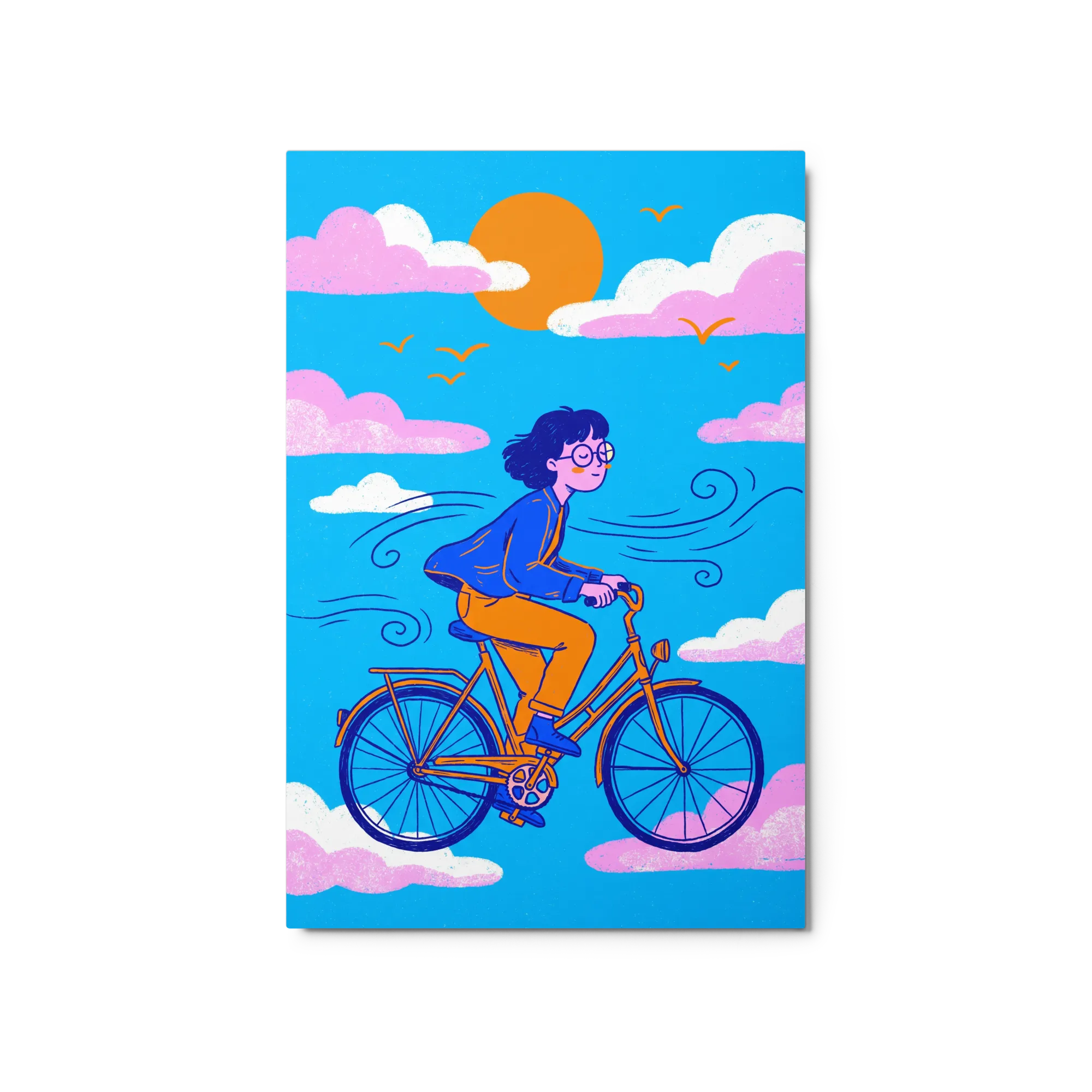 Joyful Ride 
 Paper Print With Black Frame & Mat | 12″x 18″