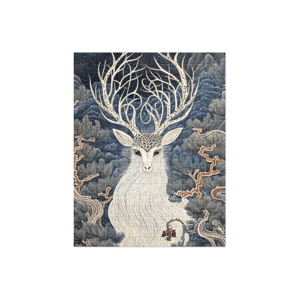 Celestial Forest Stag 
 Jigsaw Puzzle in Tin Box