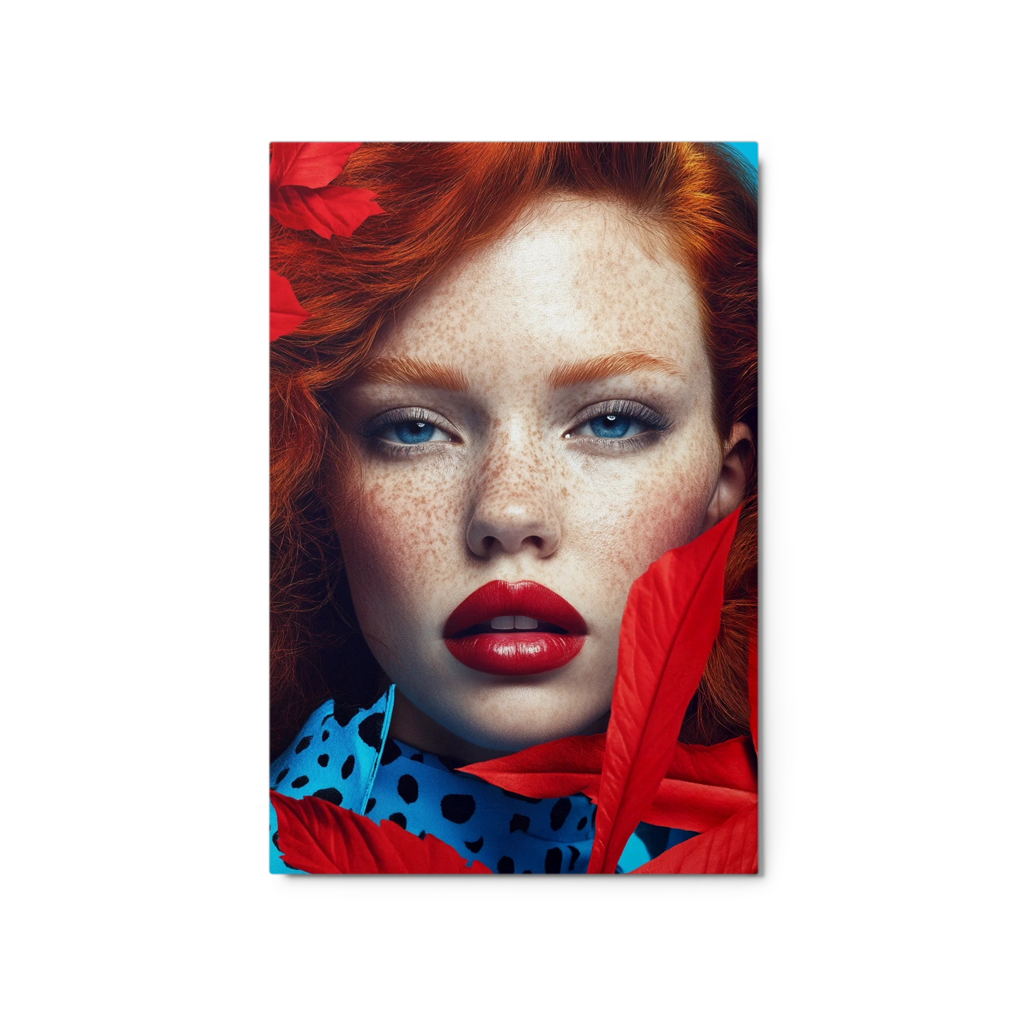 Vibrant Red Hair Portrait