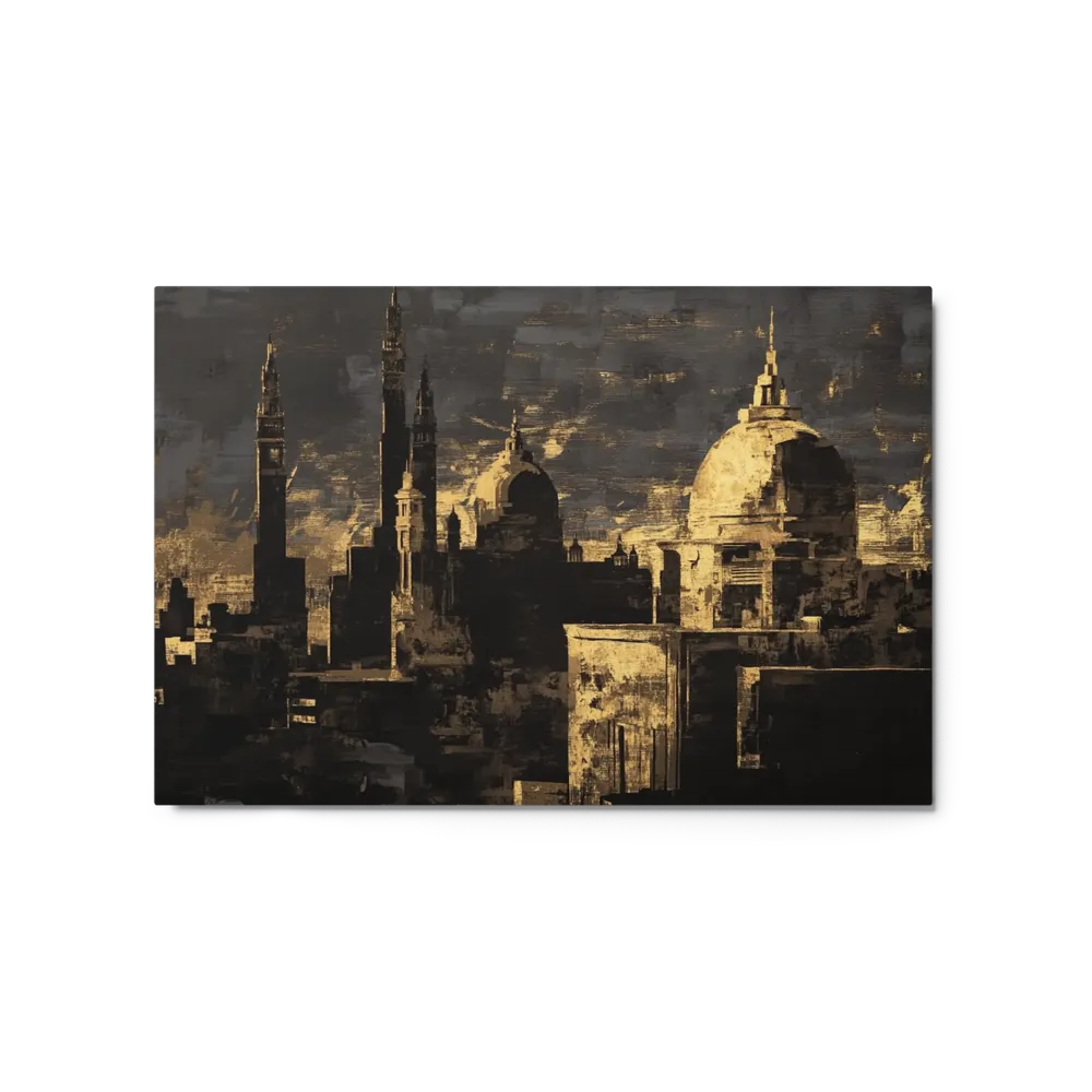 Golden Cathedral Silhouette | Art Print