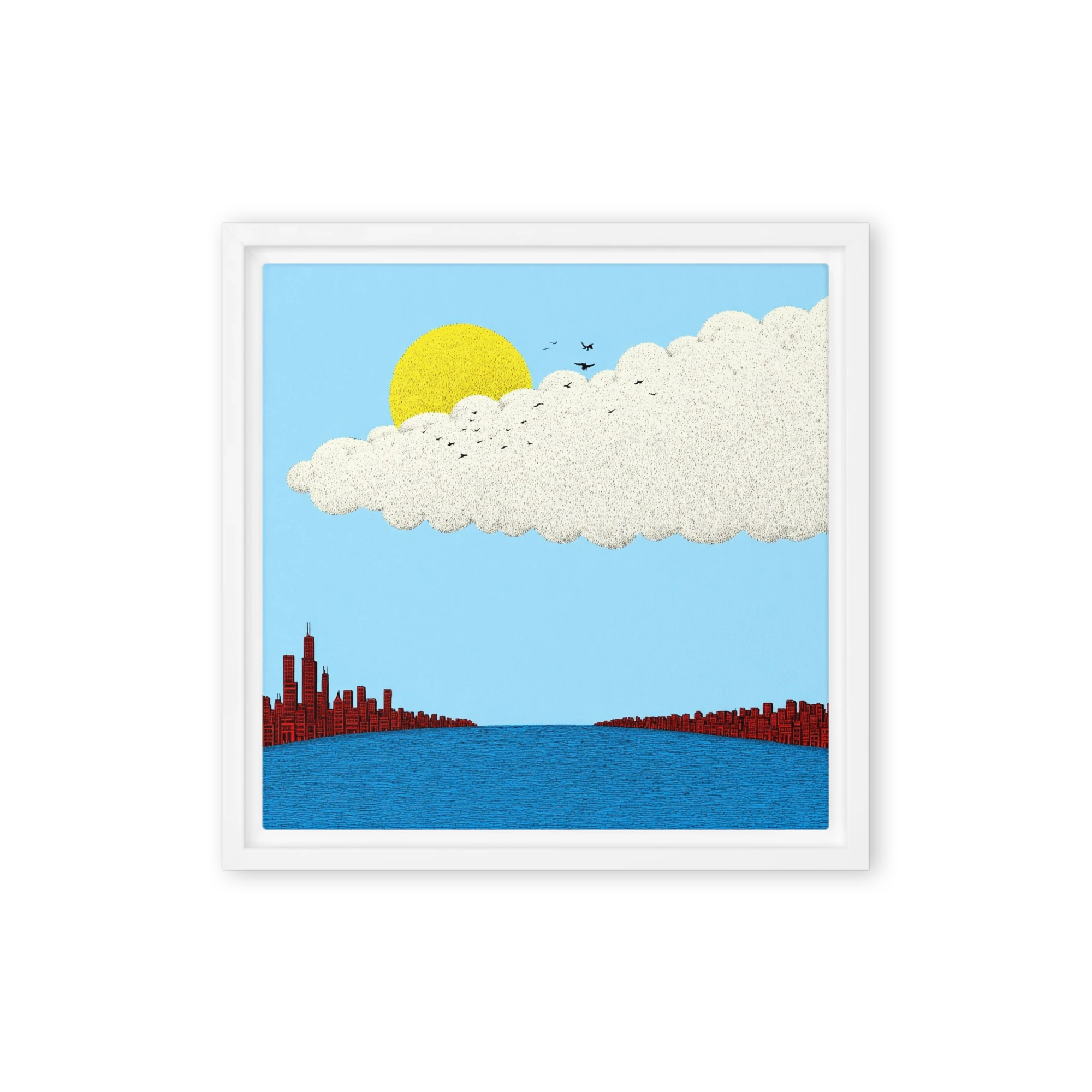 City Under Cloud and Sun