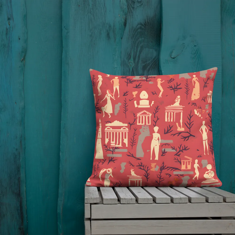 Harmony of Figures and Architecture | Pillow Case | 22″×22″