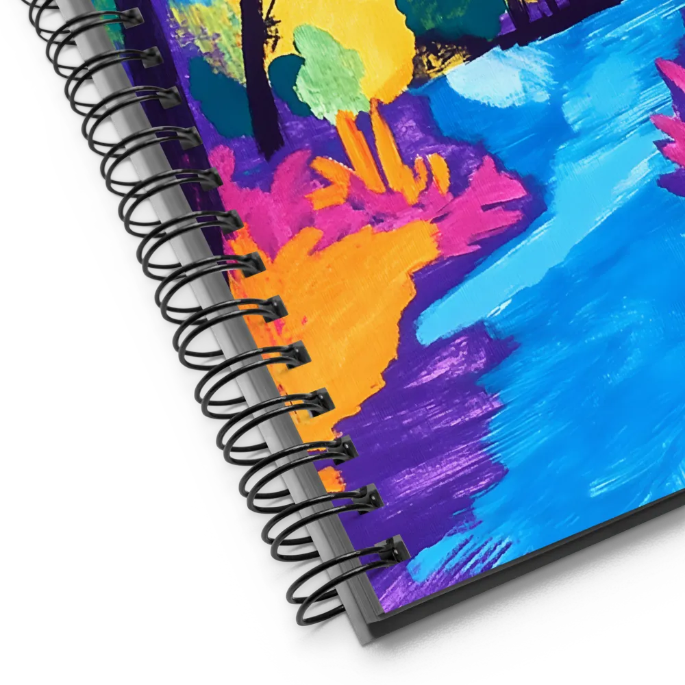 Neon Jungle River 
 Spiral Notebook | 140 pages