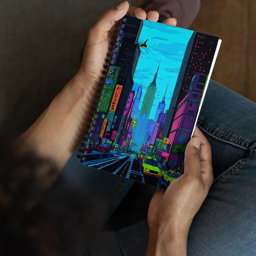Cyberpunk Metropolis 
 Spiral Notebook | 140 pages