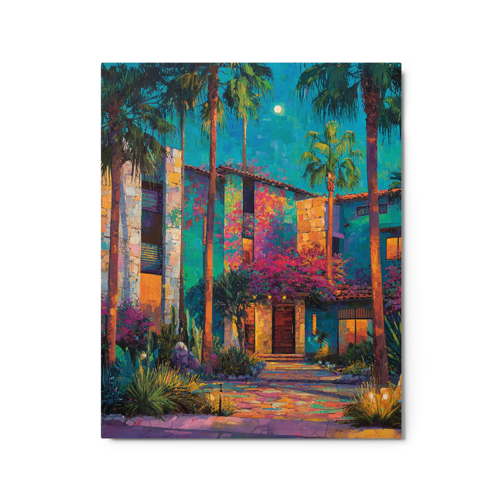 Moonlit Garden Courtyard