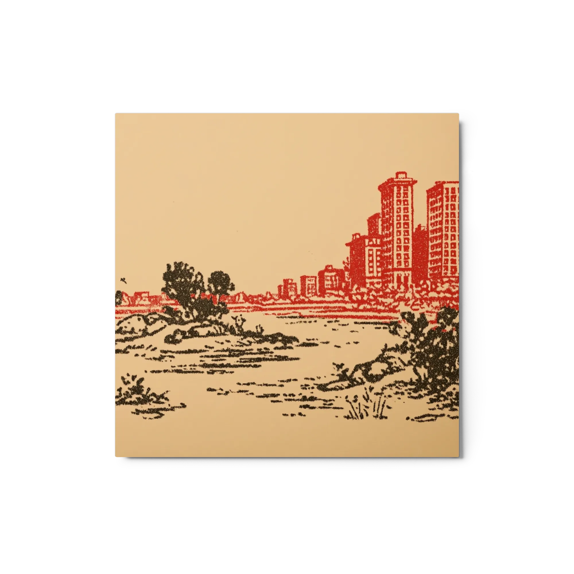 Red Horizon Skyline