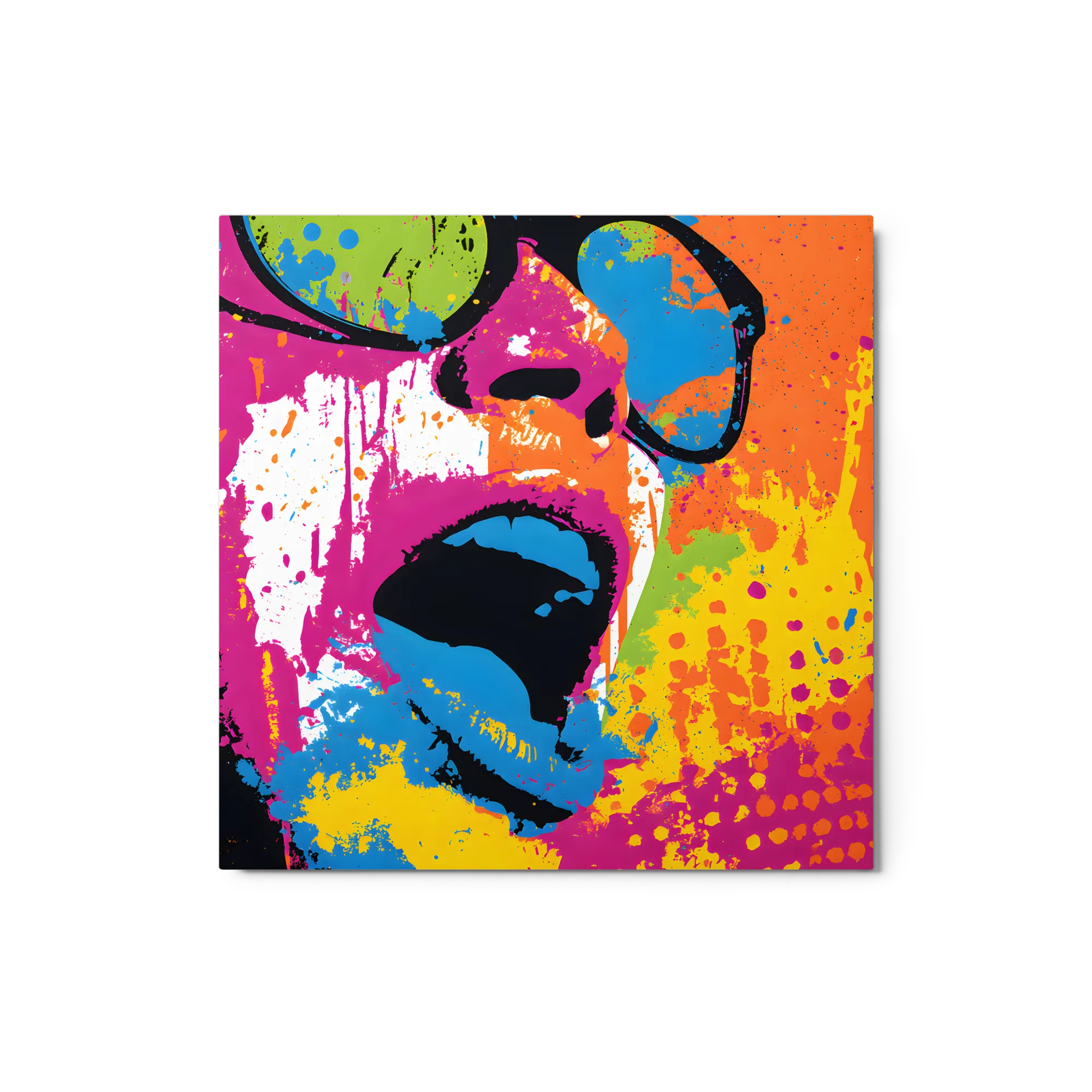 Vibrant Scream Expression