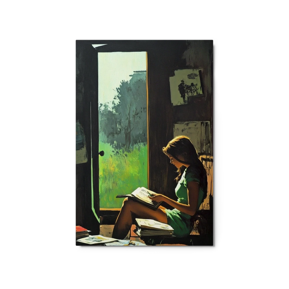 Quiet Reflection by the Door | Art Print