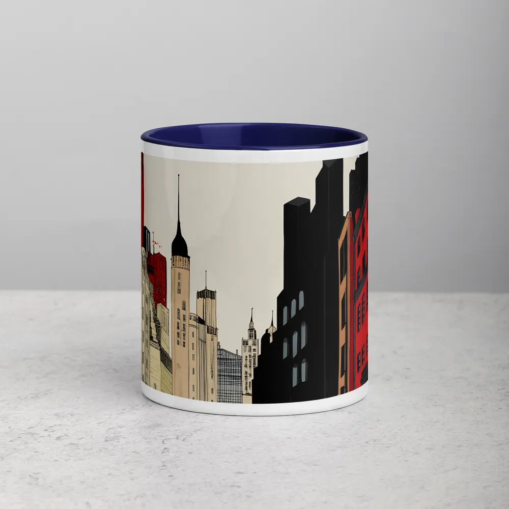 Urban Contrast 
 Mug with Red inside