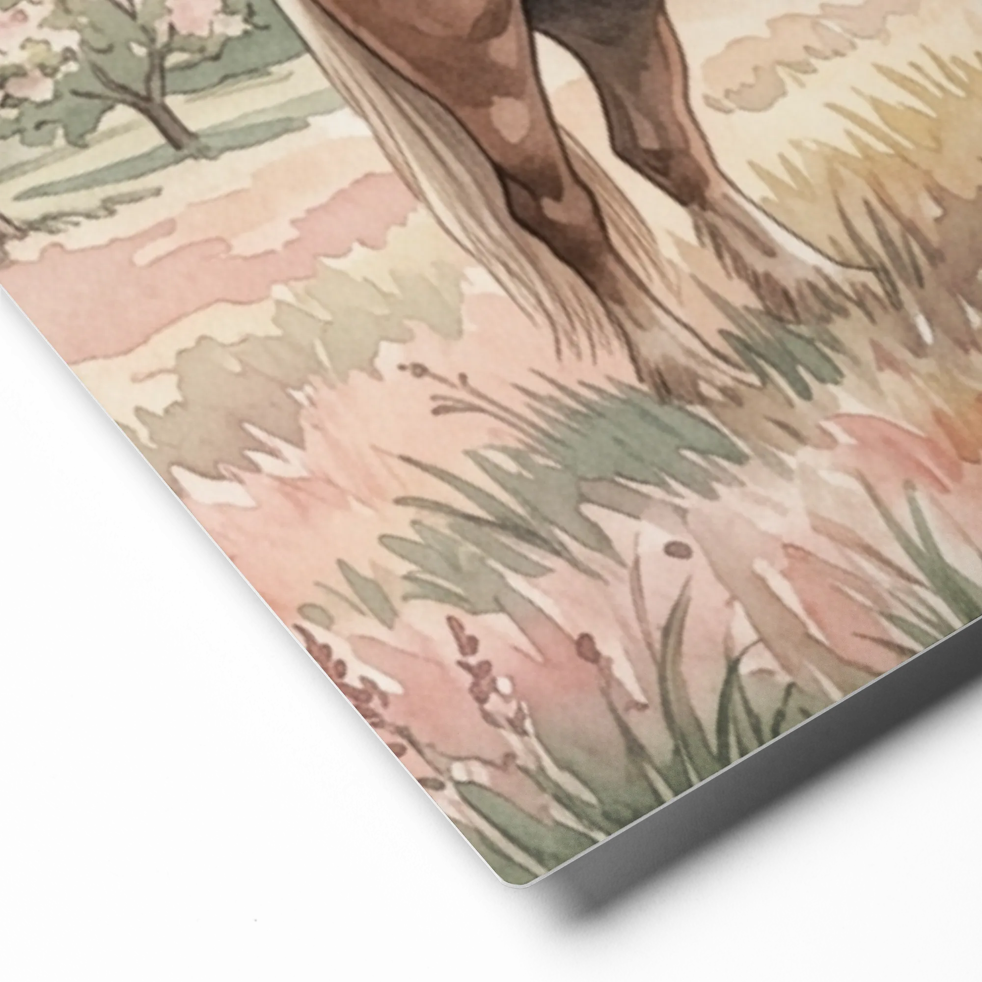 Spring Meadow Horse 
 Poster with White Frame | 16″x 20″