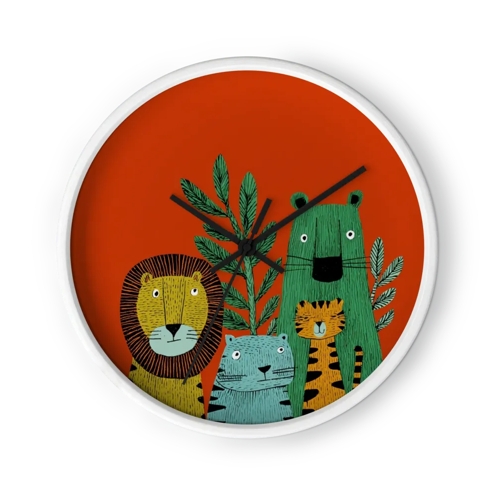 Jungle Companions | Wall Clock