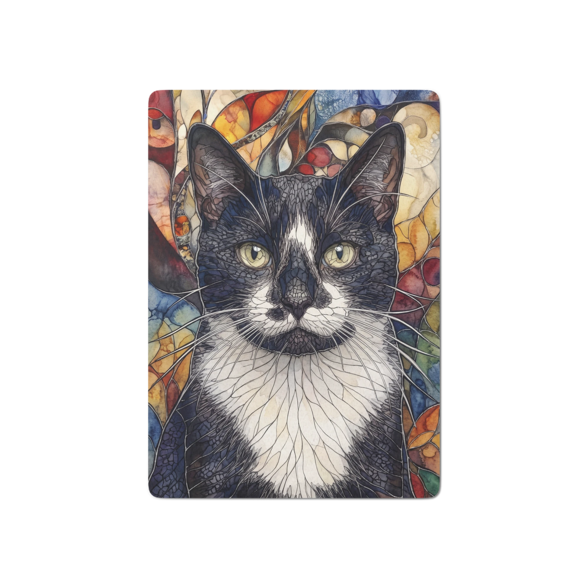 Pet Portrait Playing Cards — Stained Glass