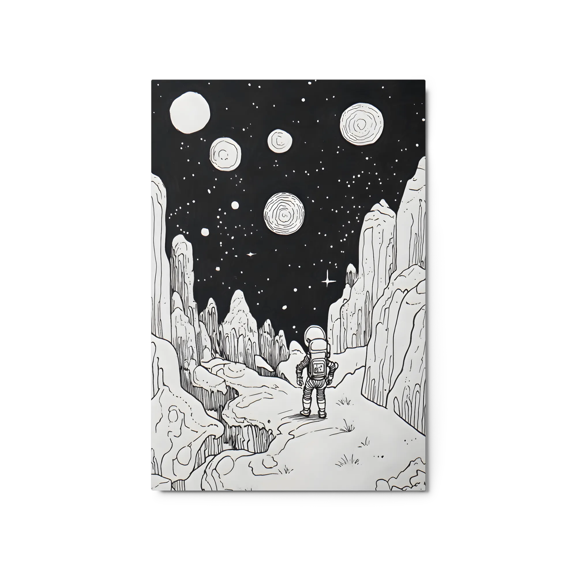 Cosmic Explorer on Alien Terrain