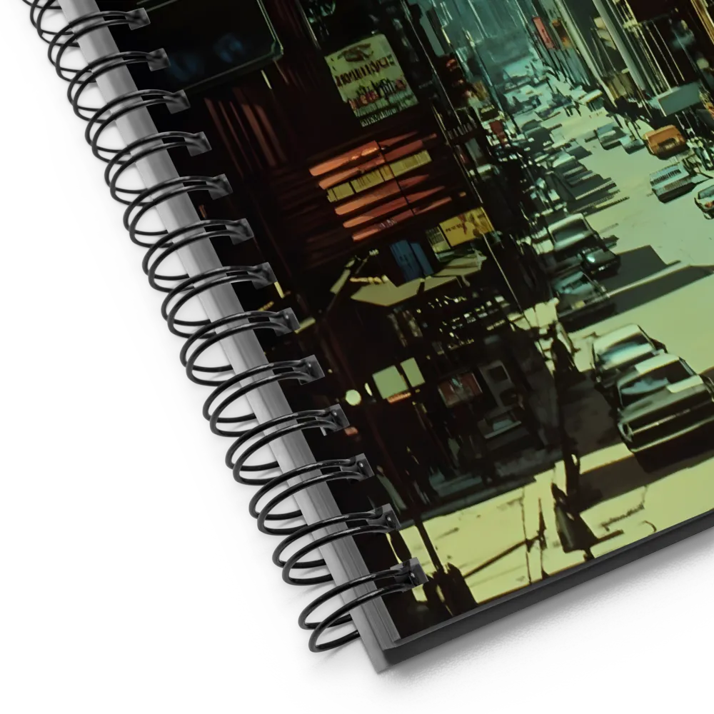 Futuristic Urban Metropolis 
 Spiral Notebook | 140 pages