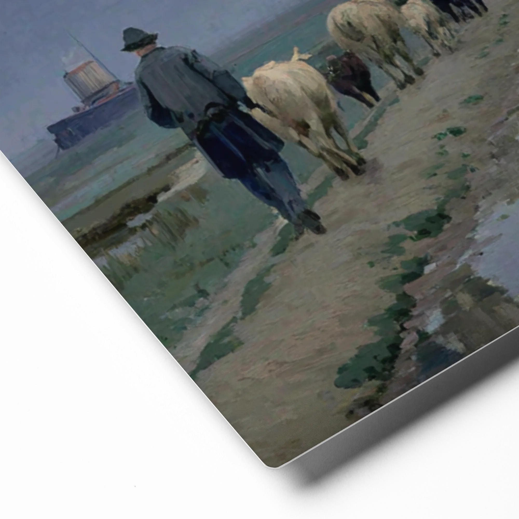 Dusk Herding in the Industrializing Landscape | Art Print