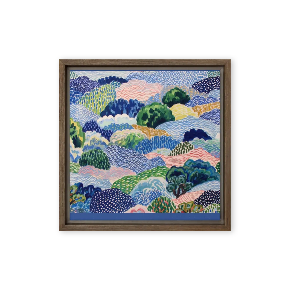 Mosaic Hills and Trees | Art Print
