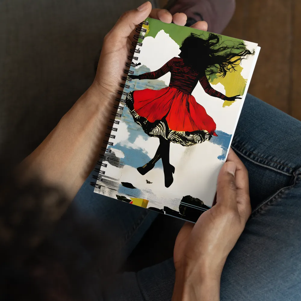 Rhythmic Silhouette Dance 
 Spiral Notebook | 140 pages