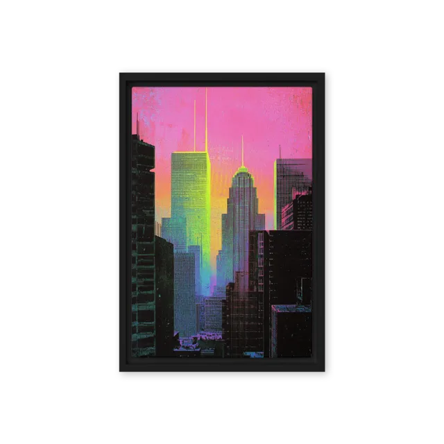 Retro-Futuristic Skyline | Art Print