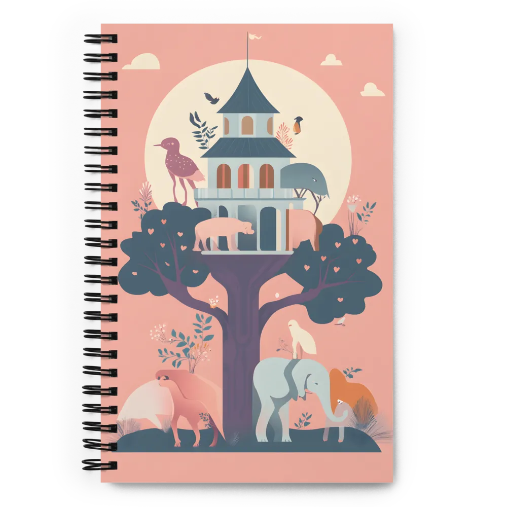 Whimsical Treehouse Retreat 
 Spiral Notebook | 140 pages