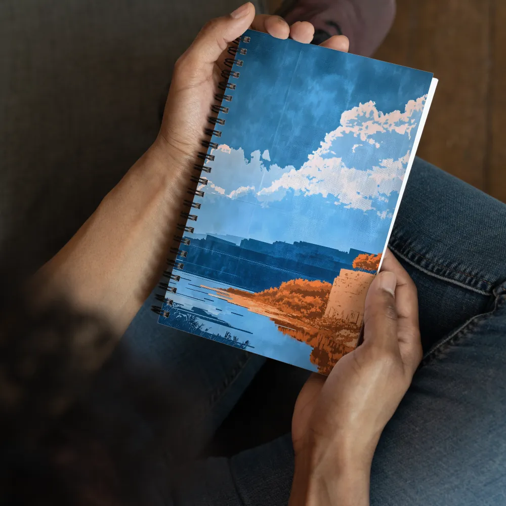 Reflected Pixel Horizons 
 Spiral Notebook | 140 pages