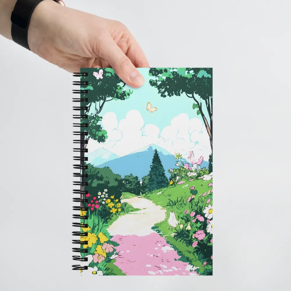 Whispering Meadows Path 
 Spiral Notebook | 140 pages