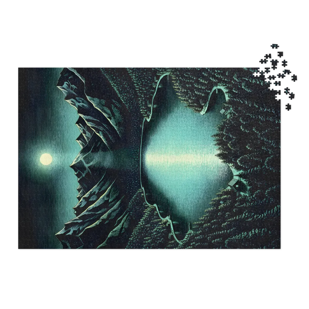 Tranquil Moonlit Lake | Jigsaw Puzzles