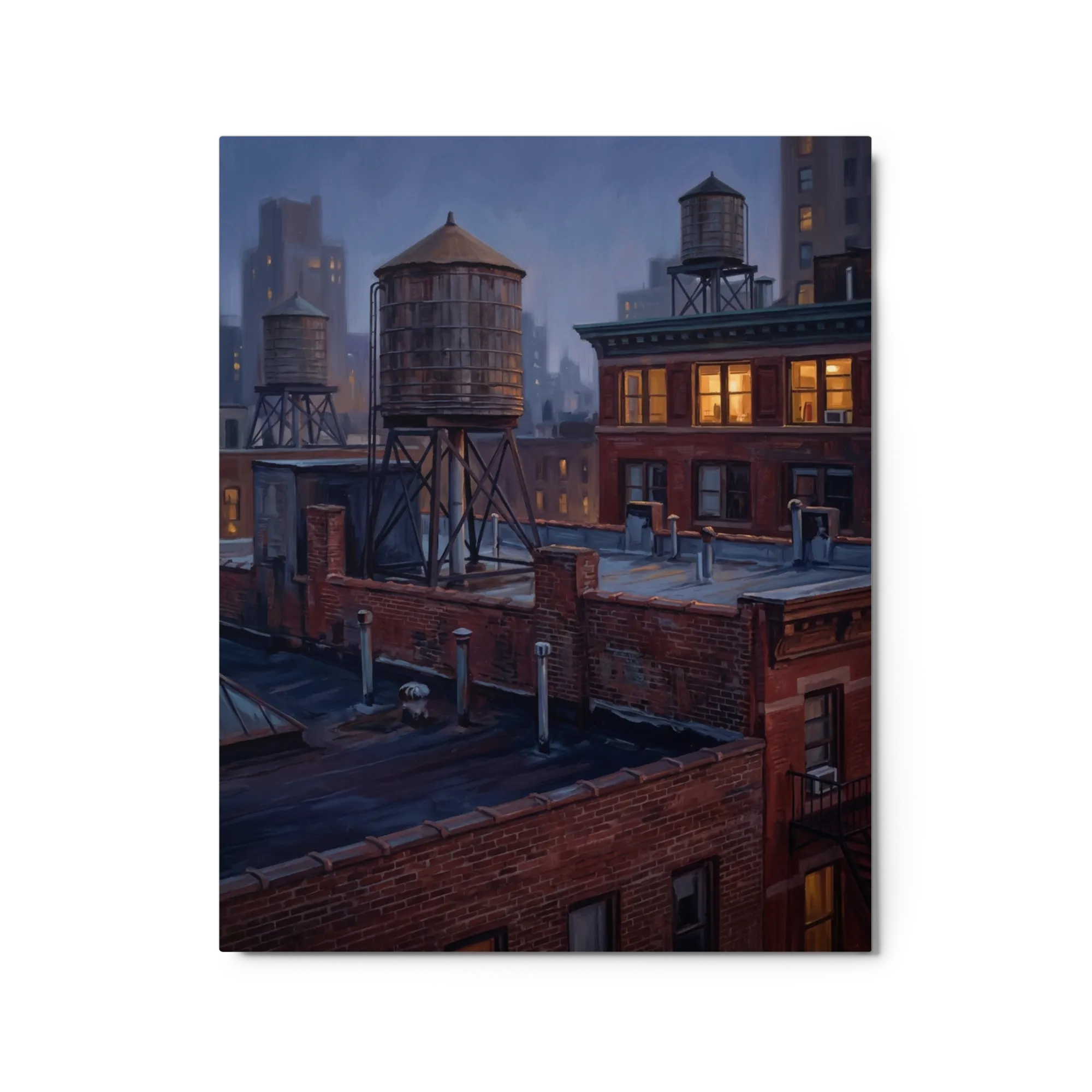 Twilight Over Rooftops | Art Print