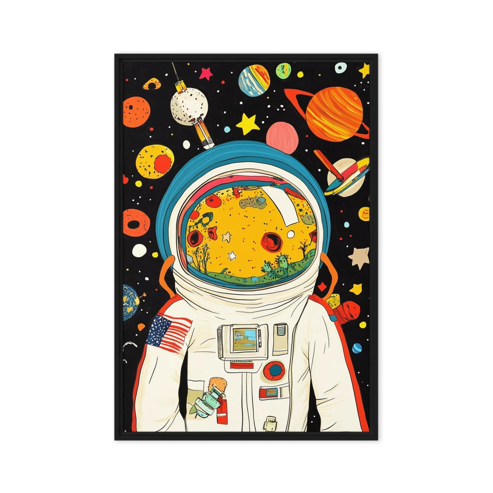 Astronaut's Cosmic Reflection | Art Print