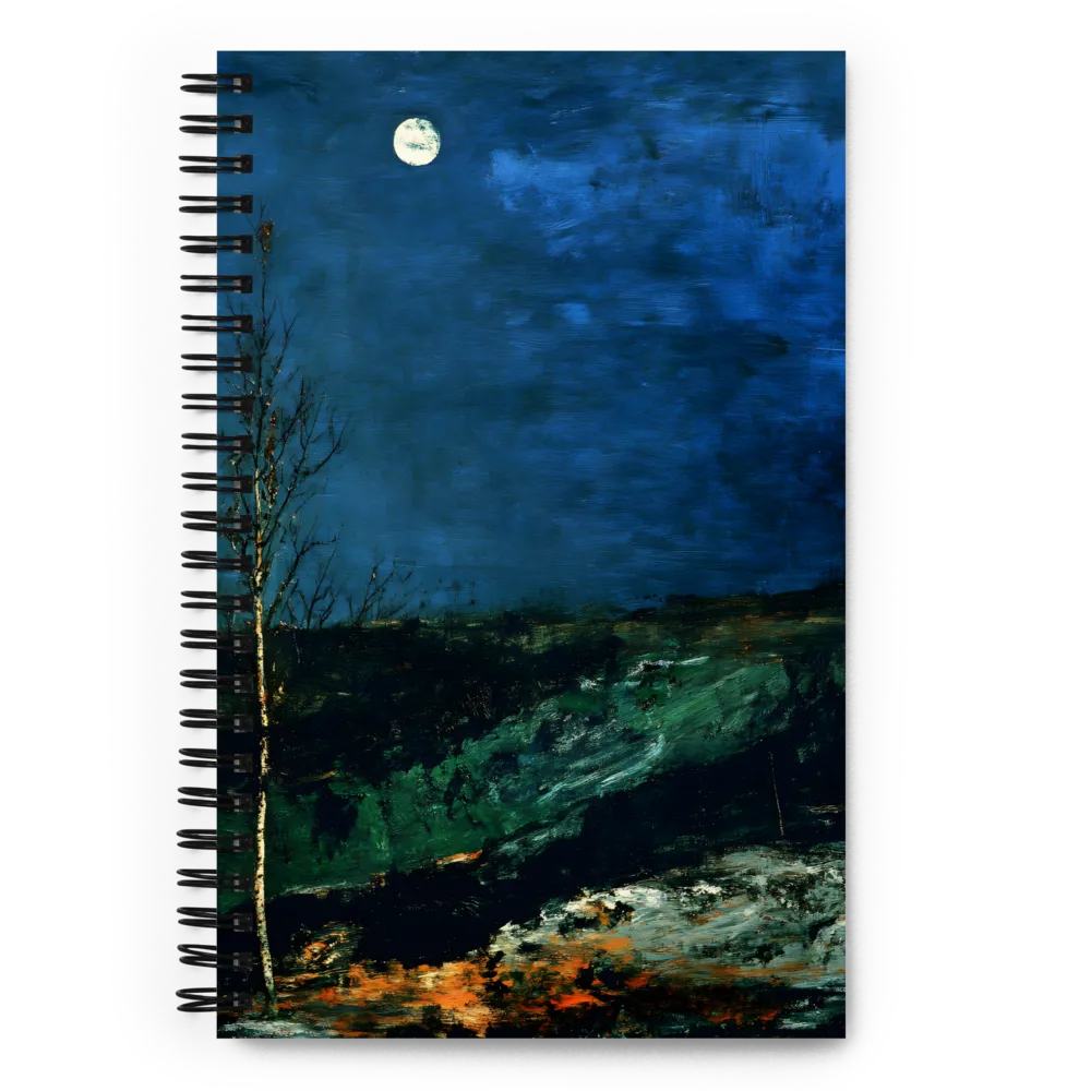Moonlit Landscape Nocturne 
 Spiral Notebook | 140 pages