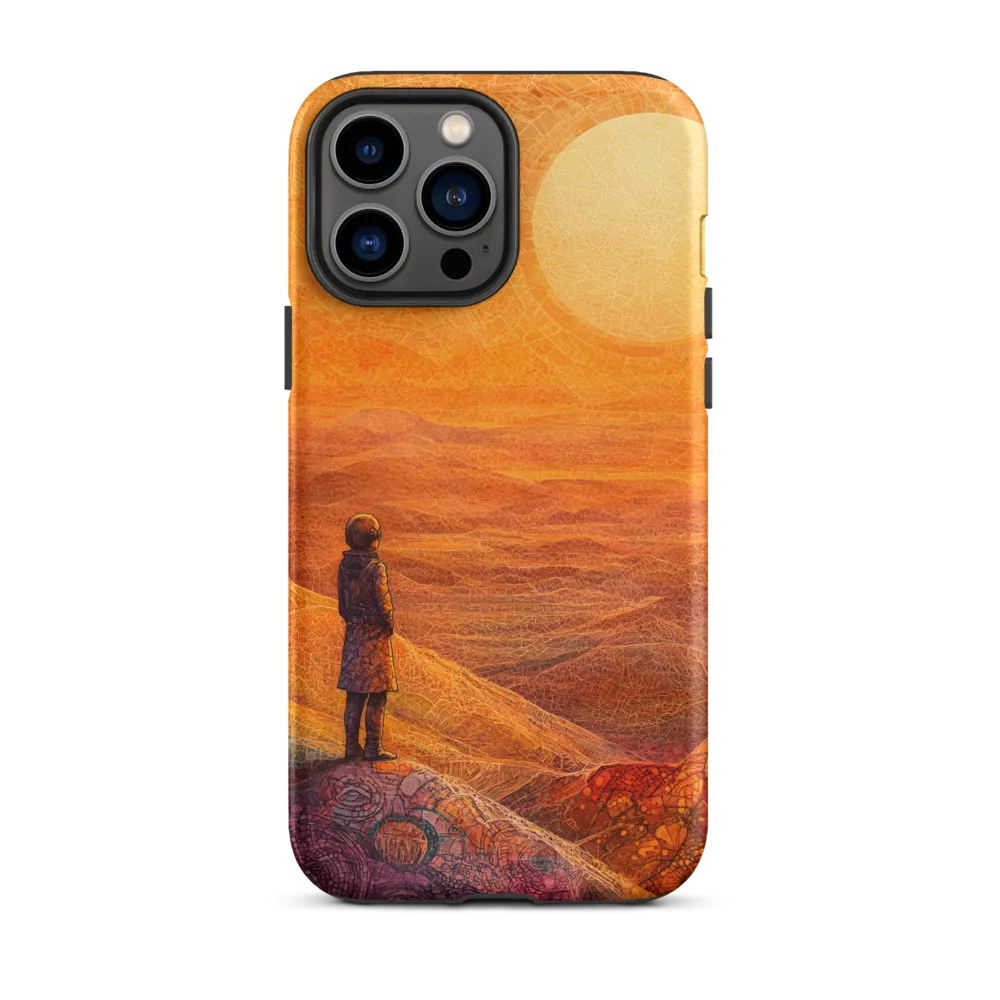 Solitude Under Golden Sun | Phone Case