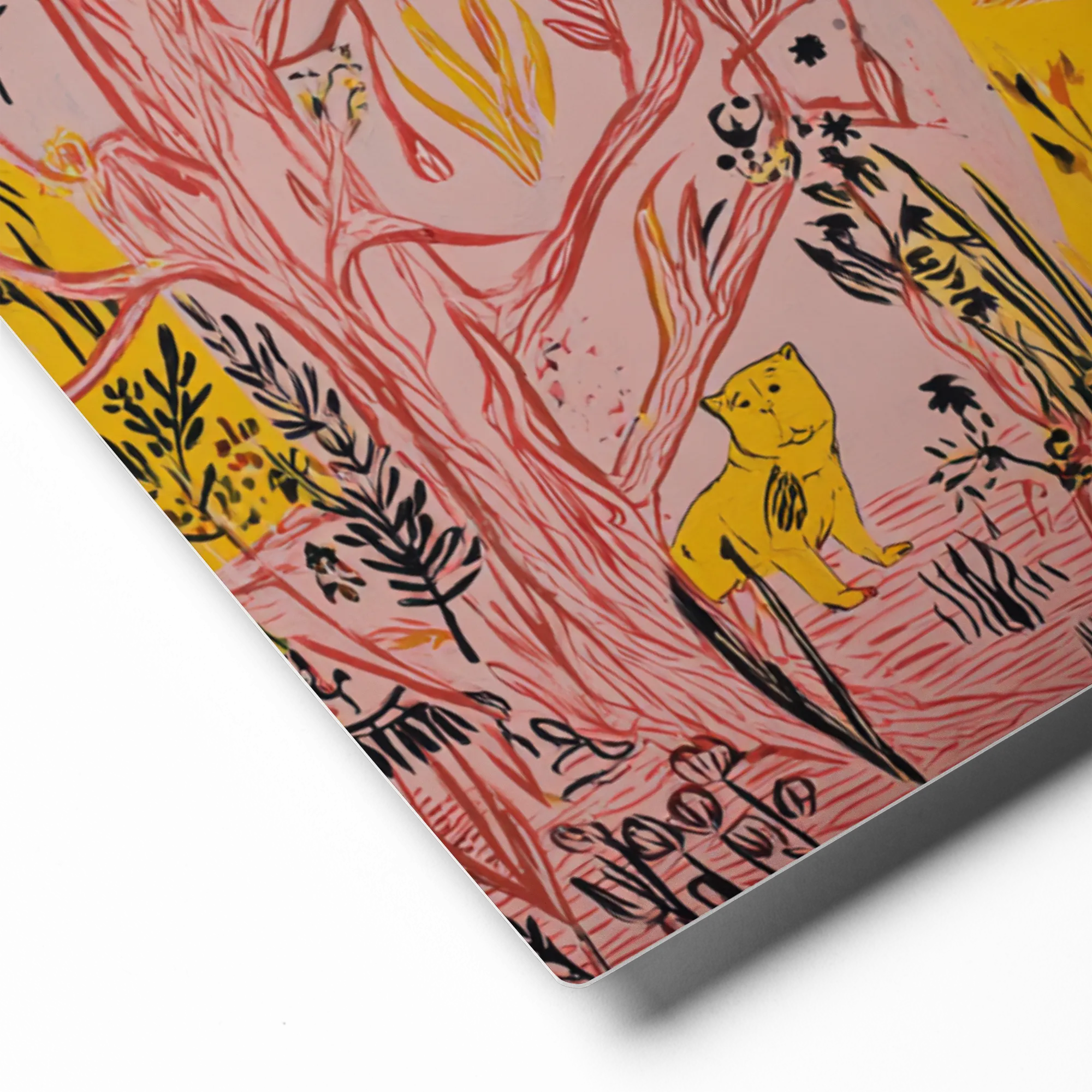 Pink Jungle Sanctuary 
 Canvas | 24″x 24″