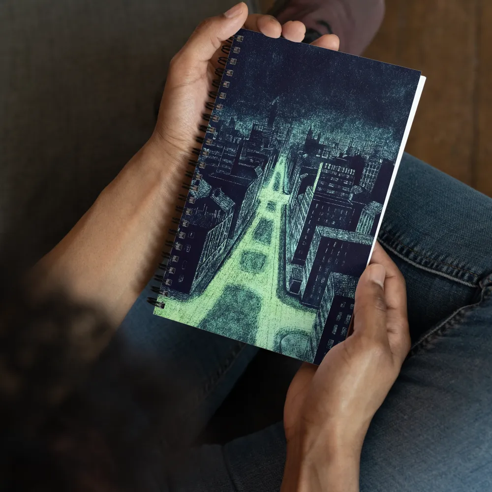 Neon Urban Depths 
 Spiral Notebook | 140 pages